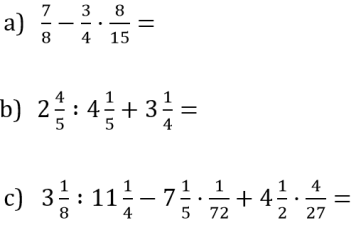 Izrazi z ulomki - vse 4 rac op - naloge